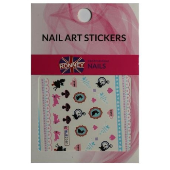 RONNEY - Naklejki wodne na paznokcie NAILART STICKERS RN 234     !